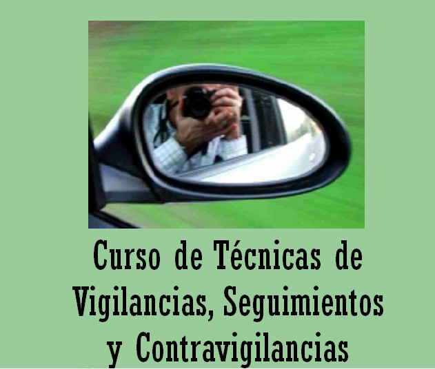 Cartel del Curso de Técnicas de Vigilancia, Seguimientos y Contravigilancias
