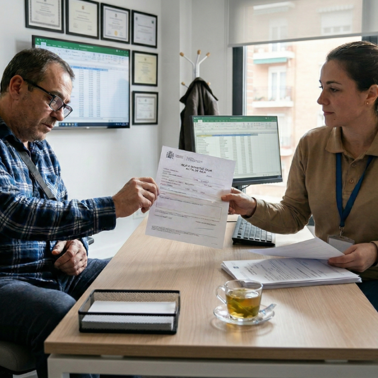 Acta de bajas laborales